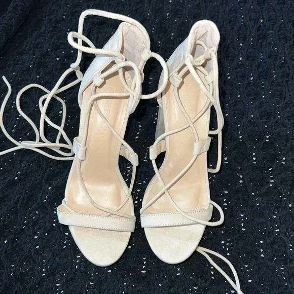 Suede Platform Heels - Picture 1 of 4